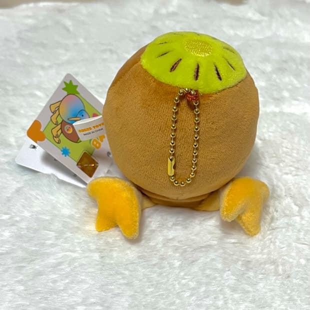 파스텔 키위새인형 키링