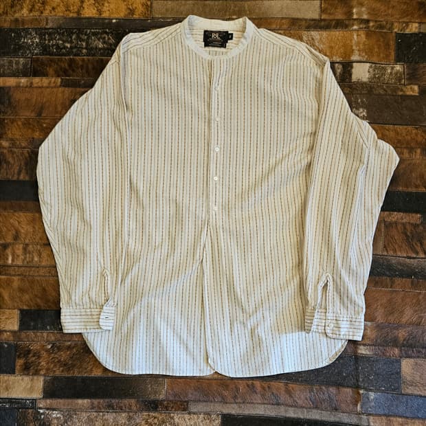 더블알엘 스트라이프 셔츠 