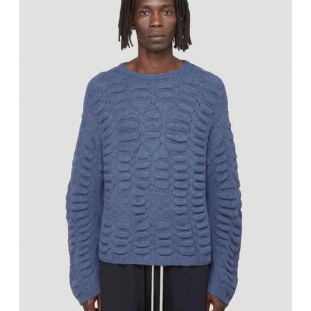 릭오웬스 버블 니트 스웨터