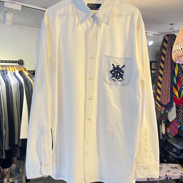 폴로 랄프로렌 로잉 엠블럼 옥스포드 셔츠 (XL)