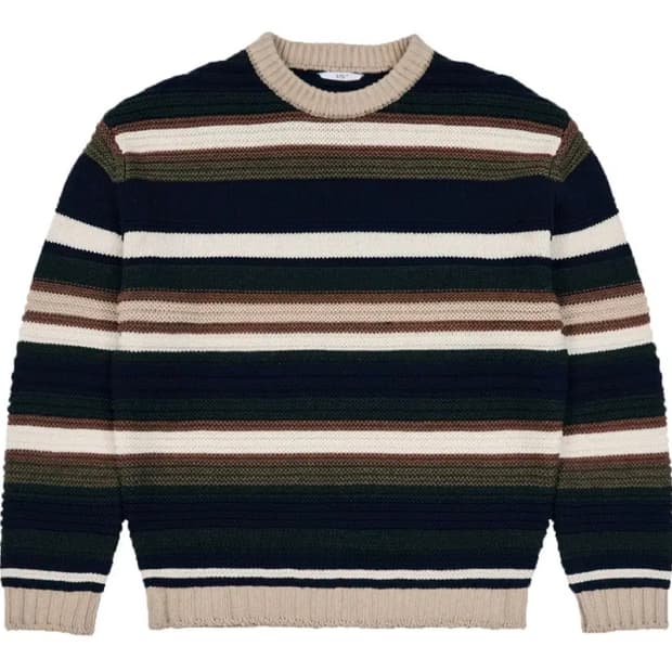 Stu 멀티컬러 스트라이프 니트(L)