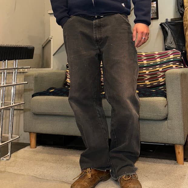 00’s Dickies canvas faded single knee 