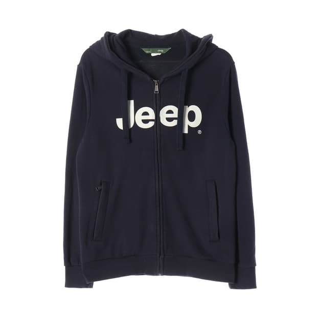 Jeep 스탠다드 네이비 후드 집업 L