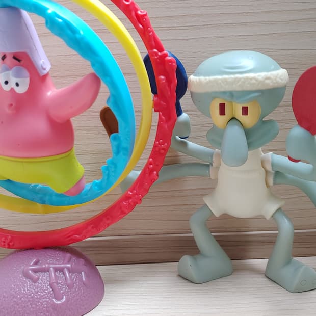 고전 맥도날드 해피밀 뚱이 징징이 장난감 토이