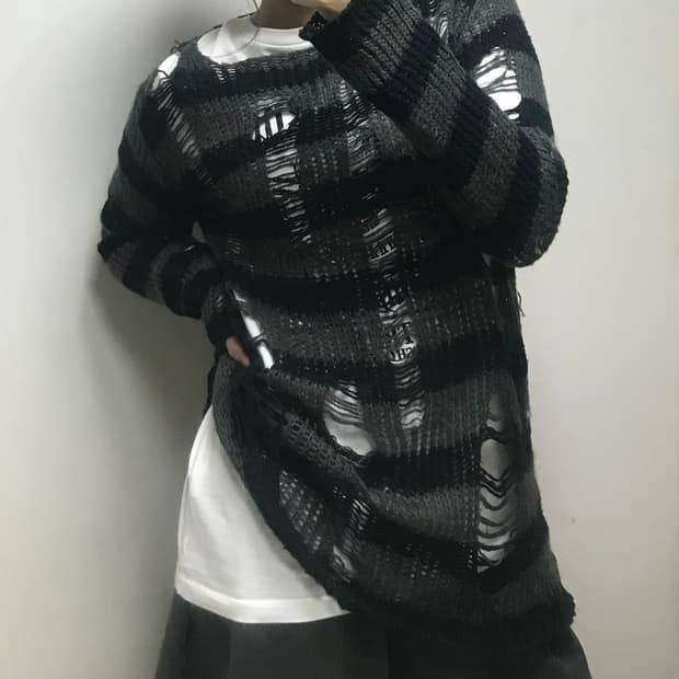 스프라이트 데미지 루즈 니트