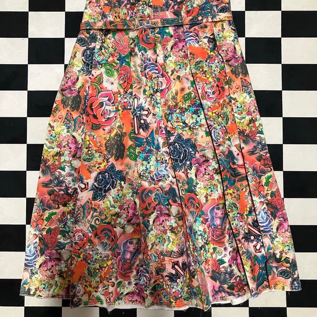 Comme des garcons tattoo skirt