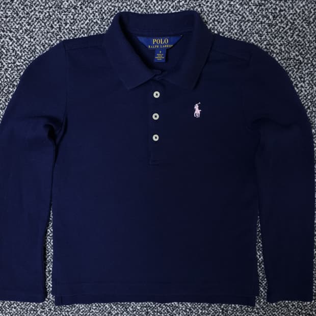 [무료배송][120]폴로 키즈 피케 긴팔티 카라티