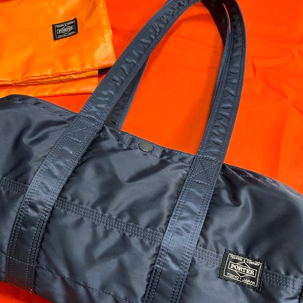 신형) 요시다포터 탱커 더플백 아이언블루L