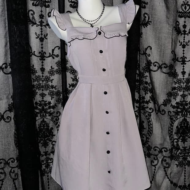 purple lace dress
