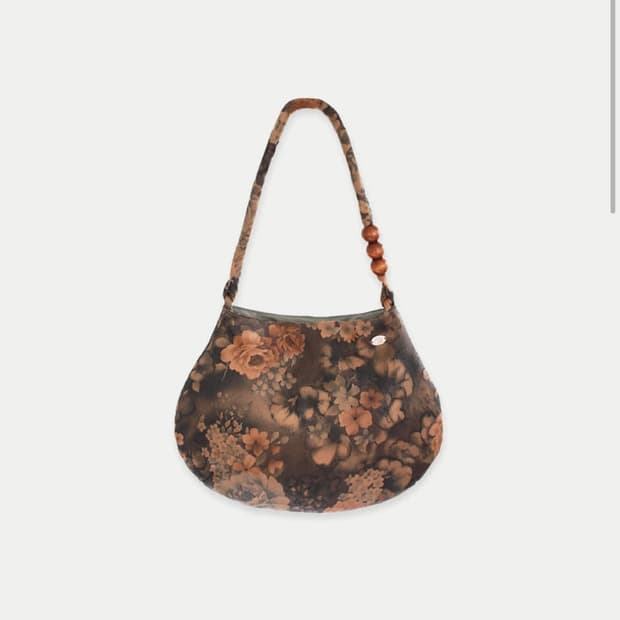 콜로신스  BOWL BAG FLOWER SANDY BROWN