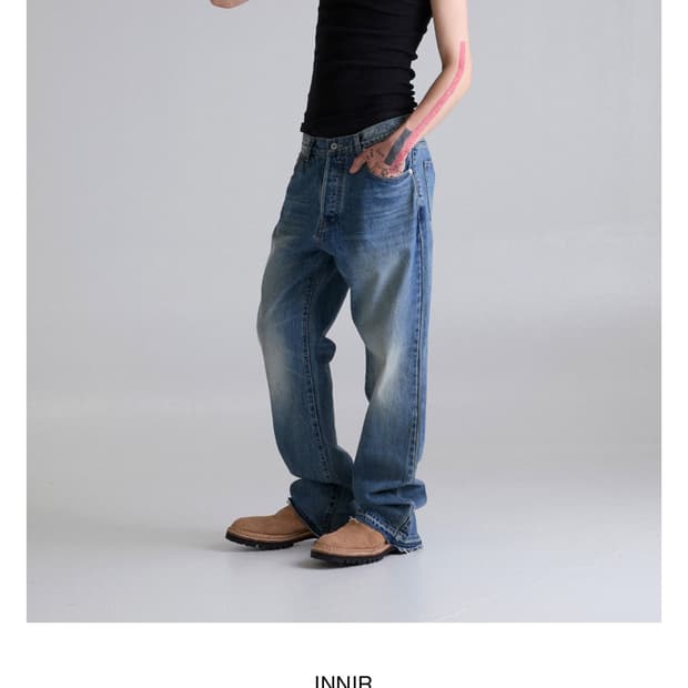 innir 252 Relaxed Flare Denim Jeans