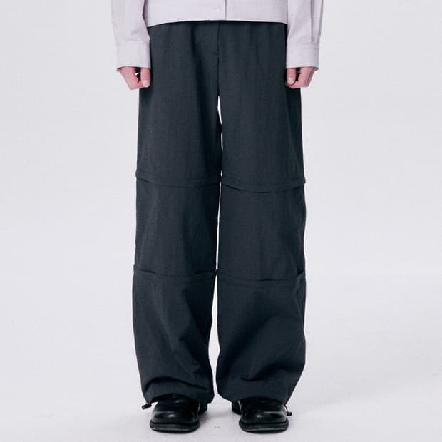 할로미늄 바지REFLECTED 3 PARTS PANTS DARK GRAY
