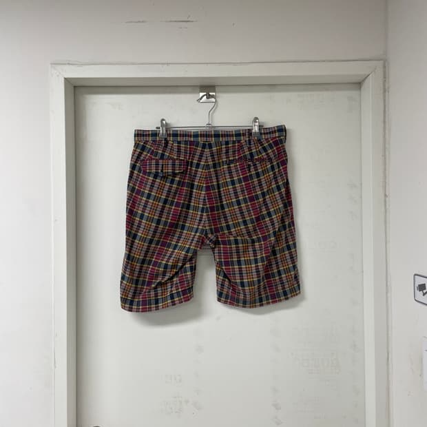 폴로 랄프로렌 체크 반바지 32