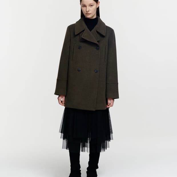 버뮬라 울 피코트 브라운