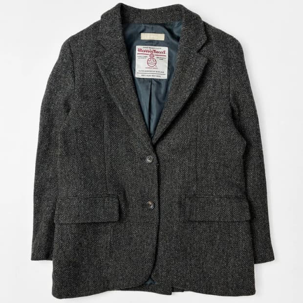 빈폴레이디 x 해리스트위드 21FW 헤링본 울 싱글 블레이저 PN5390