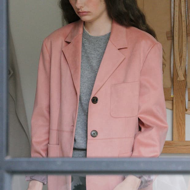 언에디트 스웨이드 자켓(새상품)