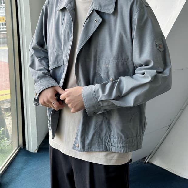 High count fabric volume blouson