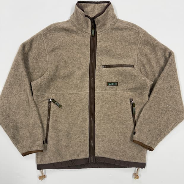 AIGLE 에이글 빈티지 하이넥 플리스 자켓