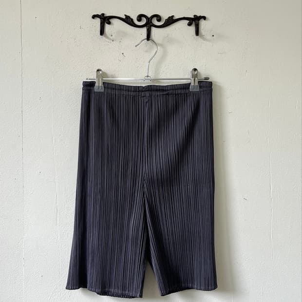 PLEATS PLEASE 그레이 플리츠 팬츠