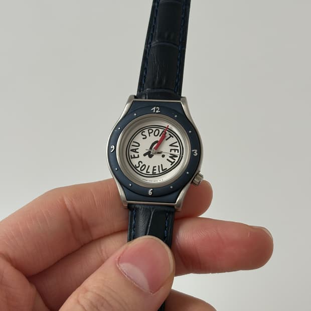 Navy Bezel Sport Ladies Quartz