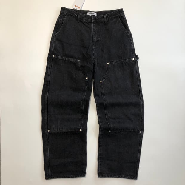 빈티지 더블니 팬츠