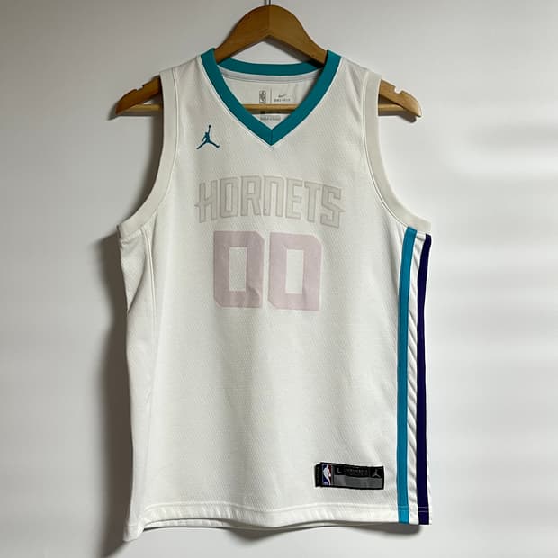 공용 조던 X NBA 샬럿 호네츠 스윙맨 슬리브치스 져지 L 