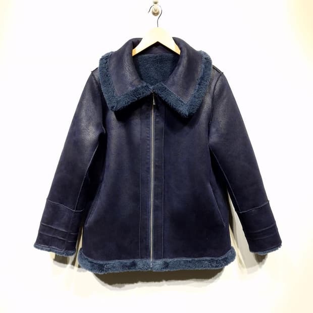 [새상품]베라왕 양모100% 리버시블 무스탕