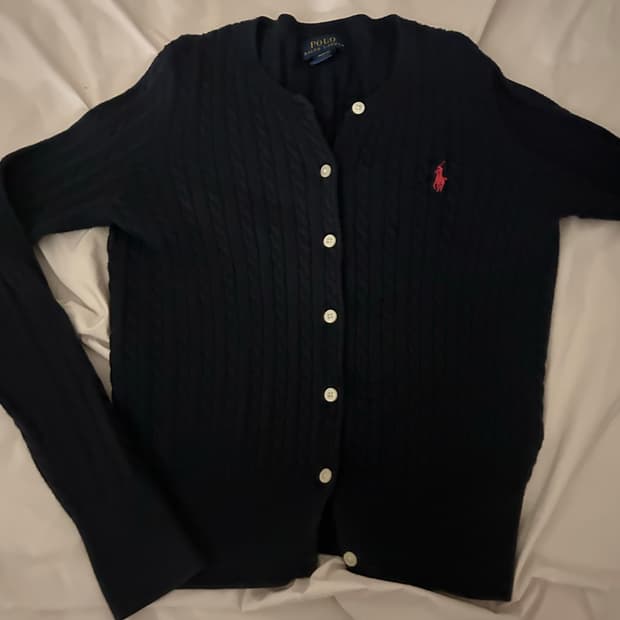 폴로가디건 네이비+빨강포니!!
