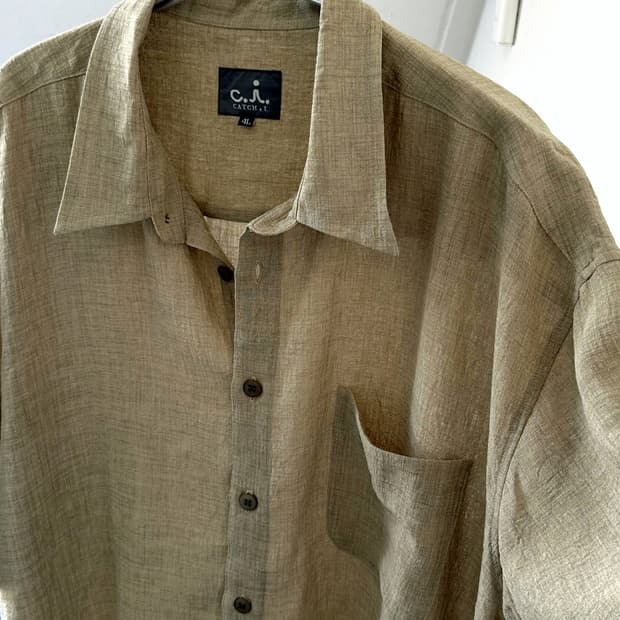 High count tencel poly woven H/S shirt