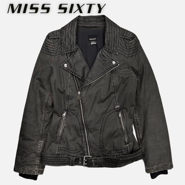 belted coating rider jacket