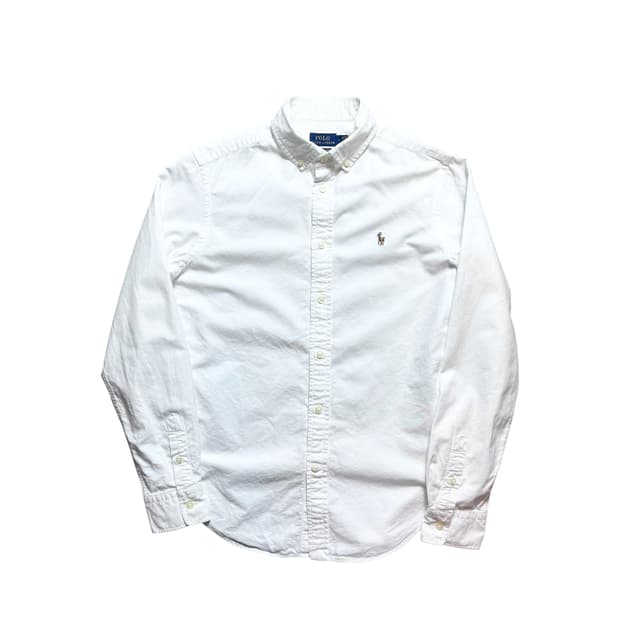 폴로 여성용 옥스퍼드면 화이트 셔츠