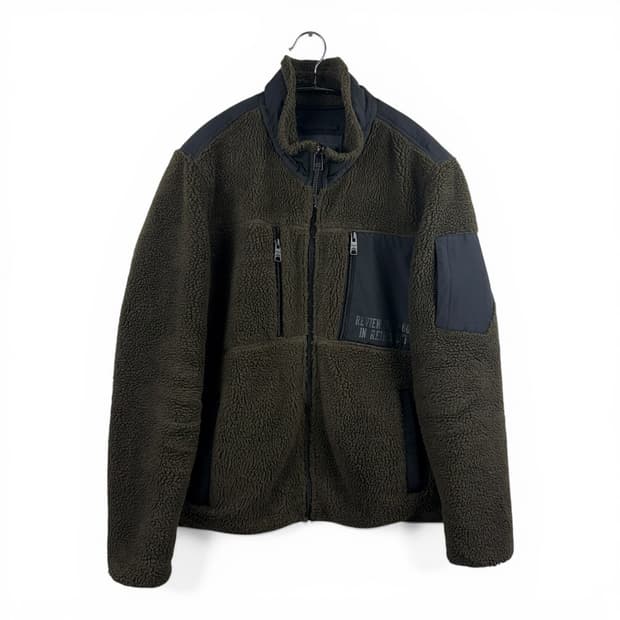 (L) 버커루 포켓 양털 플리스 자켓 카키