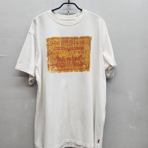 리바이스 빈티지 프린팅 빅로고 반팔티 L(XL)