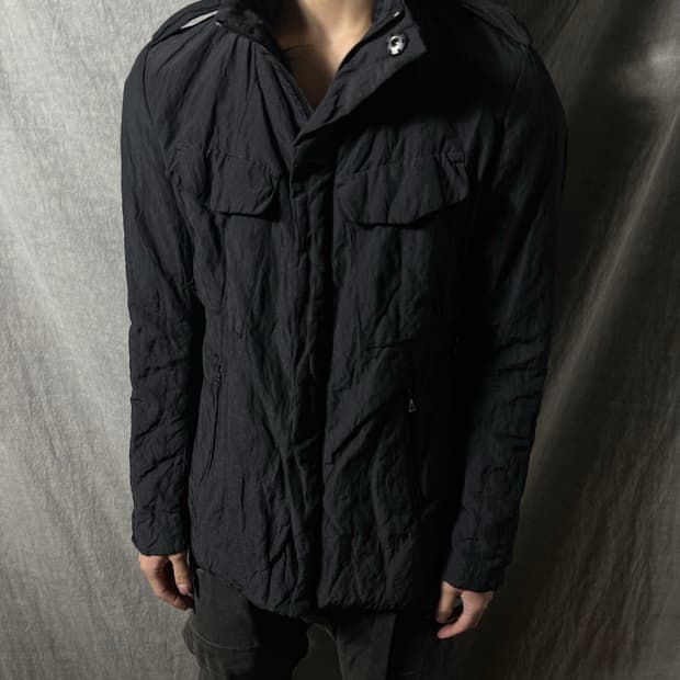 THE VIRIDI-ANNE Crinkled Field Jacket   