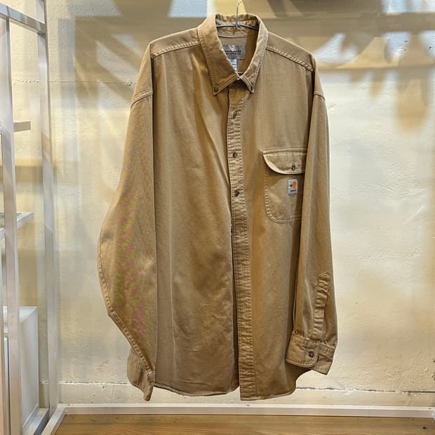 칼하트 브라운 워크 셔츠 XL