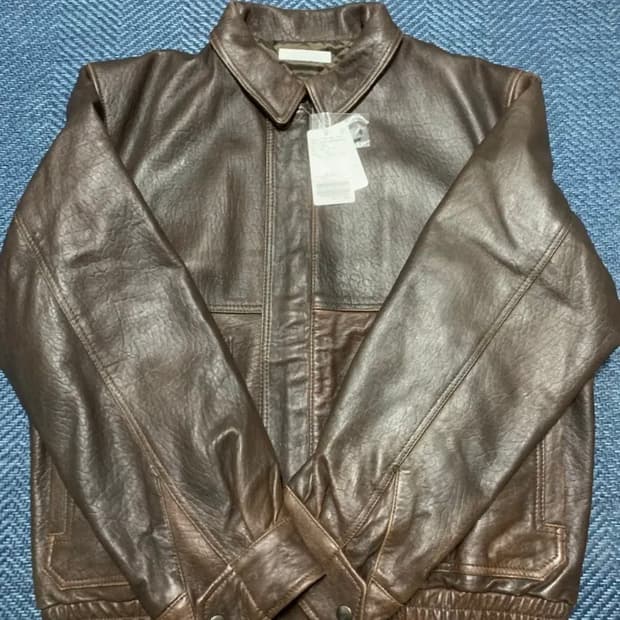 저널스탠다드 a-2양가죽 자켓 브라운 L(105)