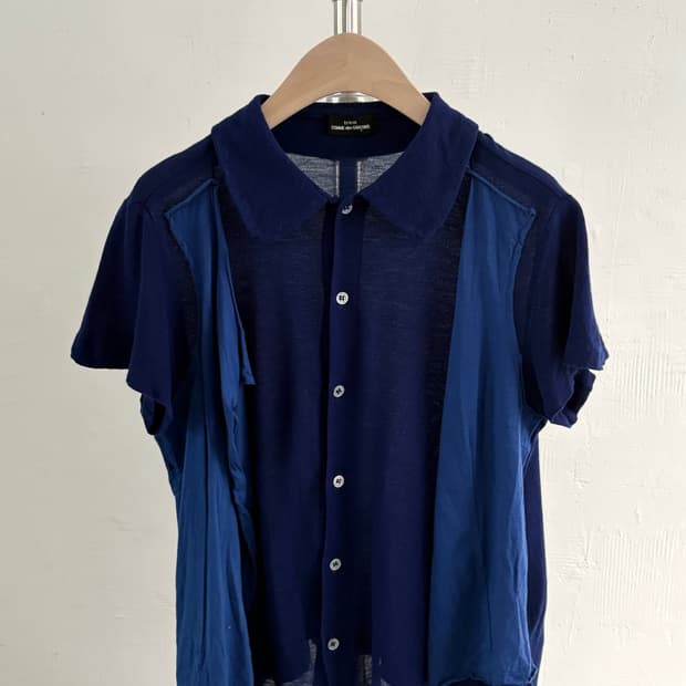 Comme des Garcons 꼼데가르송 트리콧 05s 카라 블라우스