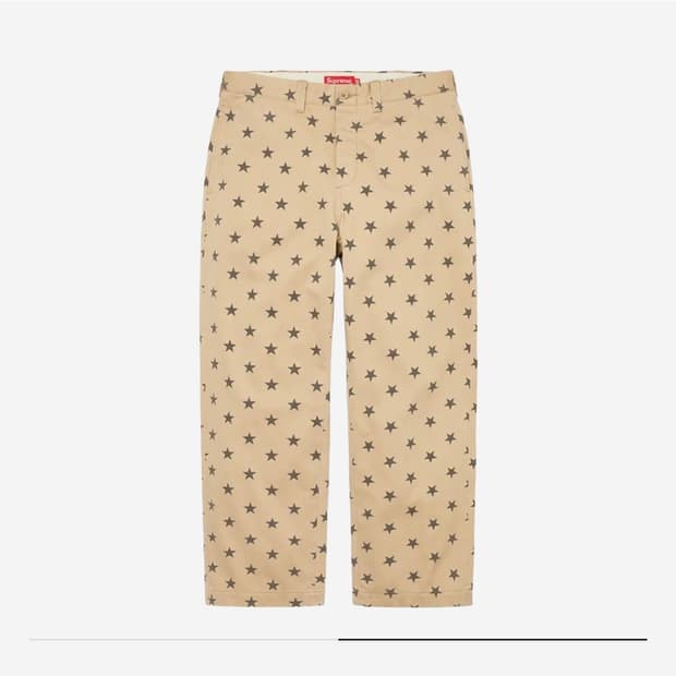Supreme 스타 치노 팬츠