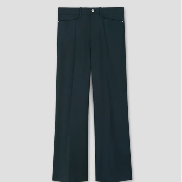 타일레 RETRO BELL TROUSERS TEAL BLUE