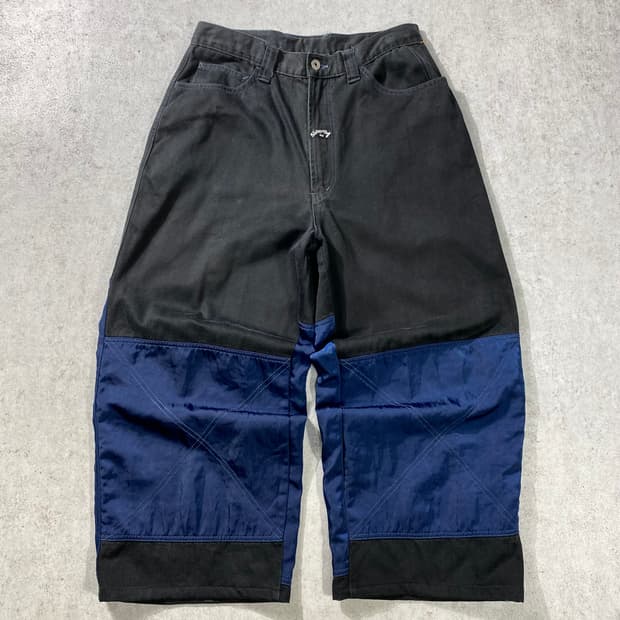 [31] 90s Swinging 7 스윙잉세븐 나일론 배색 와이드 팬츠