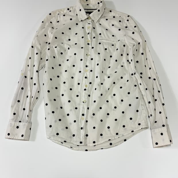 타미힐피거(Tommy Hilfiger)화이트, 블랙 도트 셔츠