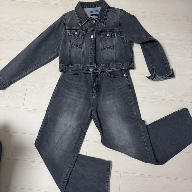 (원가 30만) 청자켓 + 청바지 세트 - 딜레탕티즘X세라페  콜라보