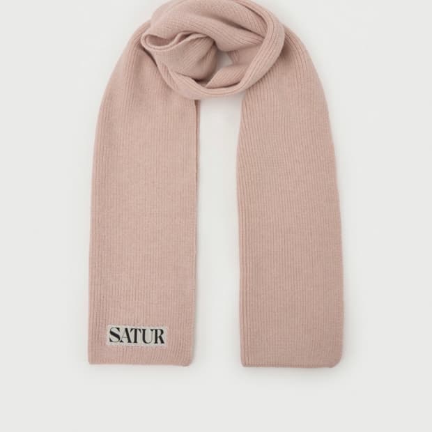 세터 핑크 니트 목도리 머플러