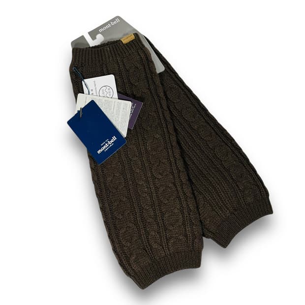 몽벨 니트 꽈배기 데드스탁 레그 워머 