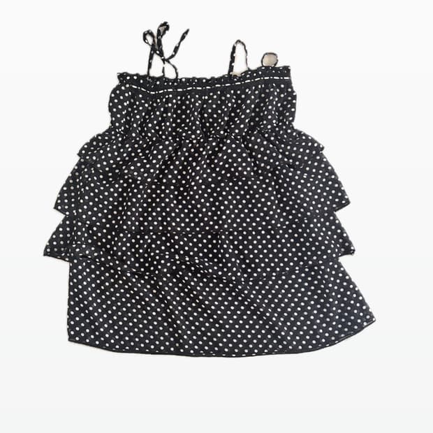 Tralala 도트 캐미솔 슬리브리스 오네갸루 히메갸루 베메클 리즈리사