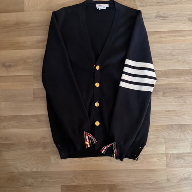 톰브라운 밀라노스티치 금장 가디건 3size