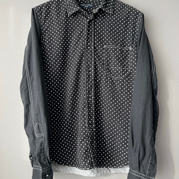 꼼데가르송 옴므 도트 셔츠