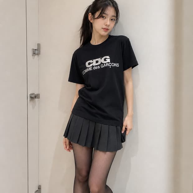 🖤 CDG 로고 반팔티 블랙 M