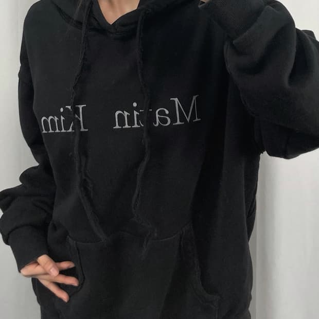 마뗑킴 블랙 후드티