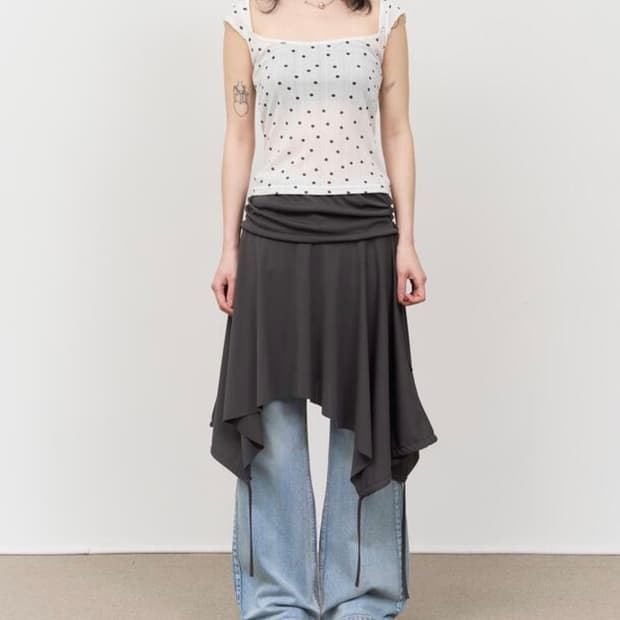 하이파이펑크 레이어드 스커트